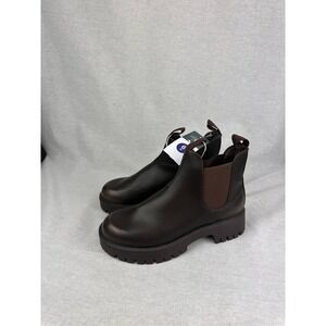 Universal Thread Womens Chelsea Lug Sole Ankle Boots Brown Size 6 Wide New